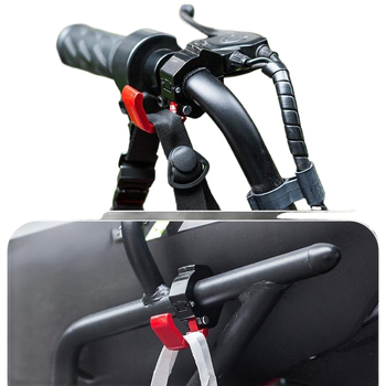 Umeraș pentru cadrul de bicicletă/motocicletă pentru depozitare — material din mătase cu model floral, Thick and Clear