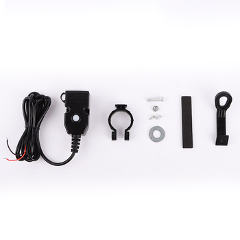 Încărcător pentru motocicletă cu două porturi USB, protocol de încărcare rapidă și întrerupător etanș