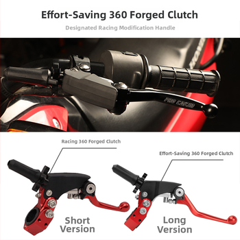 CAKEN kovaná 360° páka spojky pre off-road motocykle, hliníková zliatina