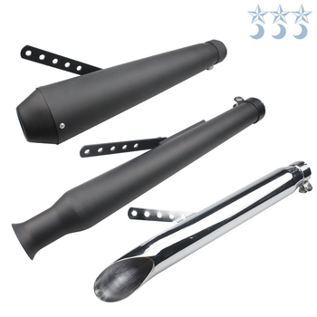 Motorkerékpár kipufogócső - univerzális, állítható, retro-modifikált kiegészítő (Anyag: rozsdamentes acél; Márka: Yixuanbao; Stílus: Egyéb)