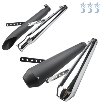 Motorkerékpár kipufogócső - univerzális, állítható, retro-modifikált kiegészítő (Anyag: rozsdamentes acél; Márka: Yixuanbao; Stílus: Egyéb)