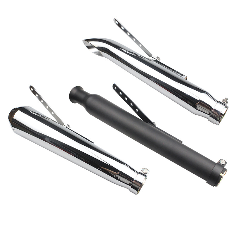 Motorkerékpár kipufogócső - univerzális, állítható, retro-modifikált kiegészítő (Anyag: rozsdamentes acél; Márka: Yixuanbao; Stílus: Egyéb)