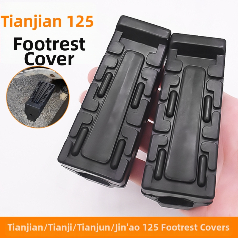 Predné gumové puzdro pedálu pre motocykel – Mogelon TJ125JTP; kompatibilné s Yamaha YBR125, Tianjian, Tianjun a ďalšie modely