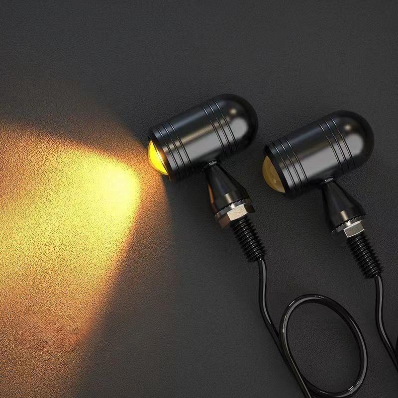 SX-111 Retro mini metalni pokazivač smjera za motocikl, 12V univerzalno