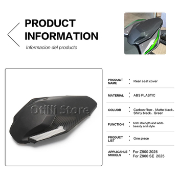 Otilli Kawasaki Z900 2025 navlaka za stražnje sjedalo putnika s izbočinom