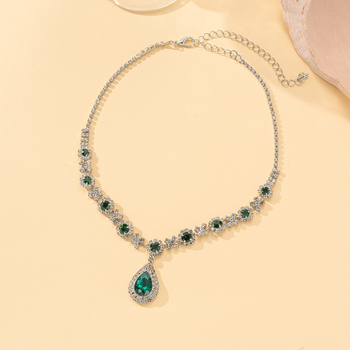 Ogrlica s Rhinestone, obliku U, lanac claw, višeslojni dizajn