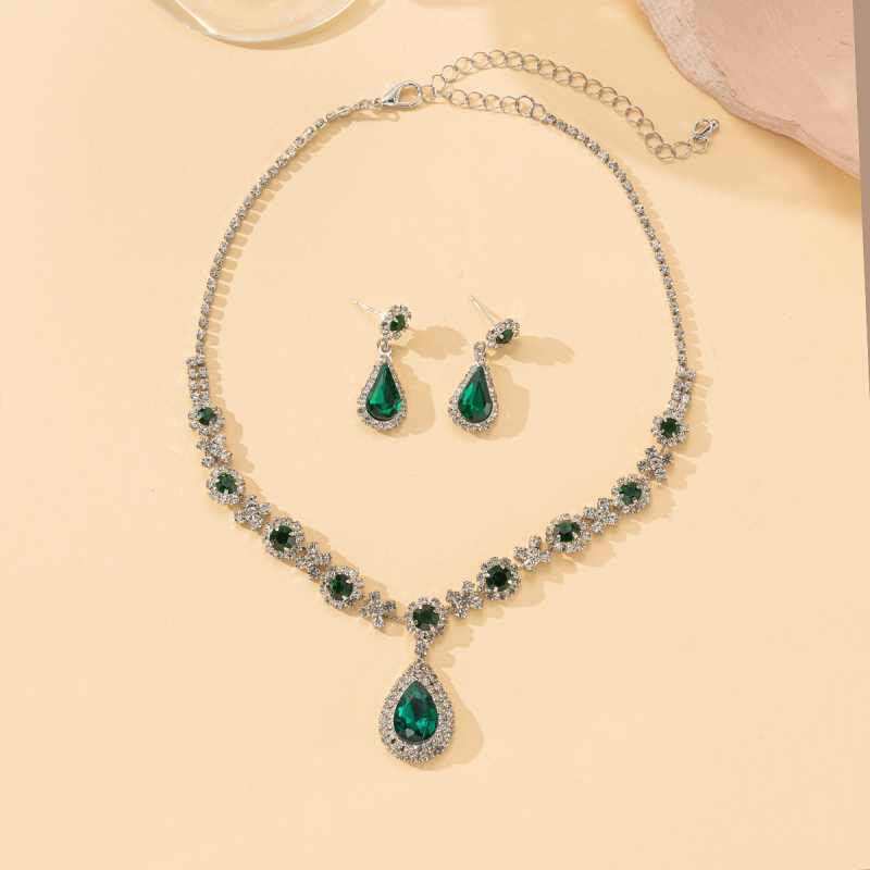 Ogrlica s Rhinestone, obliku U, lanac claw, višeslojni dizajn
