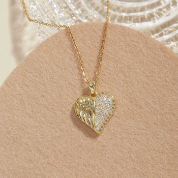 Colier din oțel inoxidabil 304, pandant din aliaj de cupru, lansare vara 2025, stil proaspăt și dulce