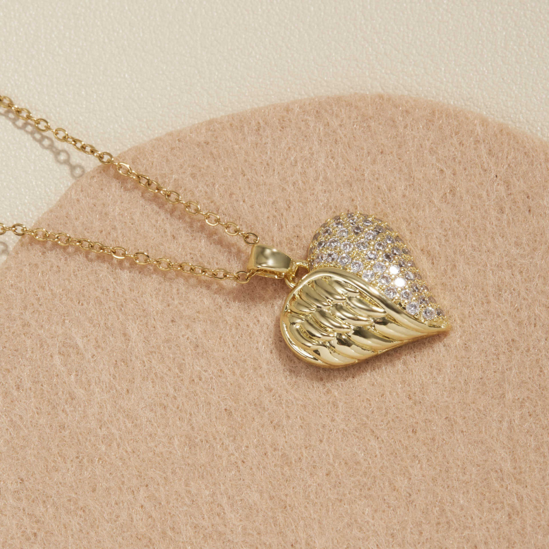 Colier din oțel inoxidabil 304, pandant din aliaj de cupru, lansare vara 2025, stil proaspăt și dulce