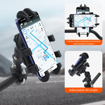 Držač za telefon za električna vozila, bicikle i motocikle, model E01, marka Xiangjie, s amortizacijom i stabilizacijom navigacije