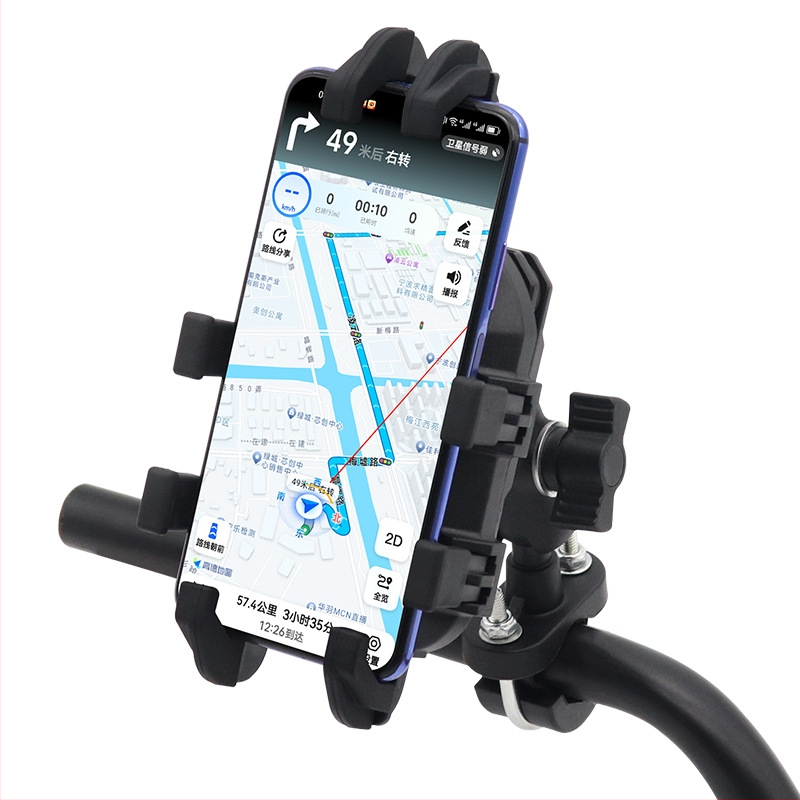 Držač za telefon za električna vozila, bicikle i motocikle, model E01, marka Xiangjie, s amortizacijom i stabilizacijom navigacije