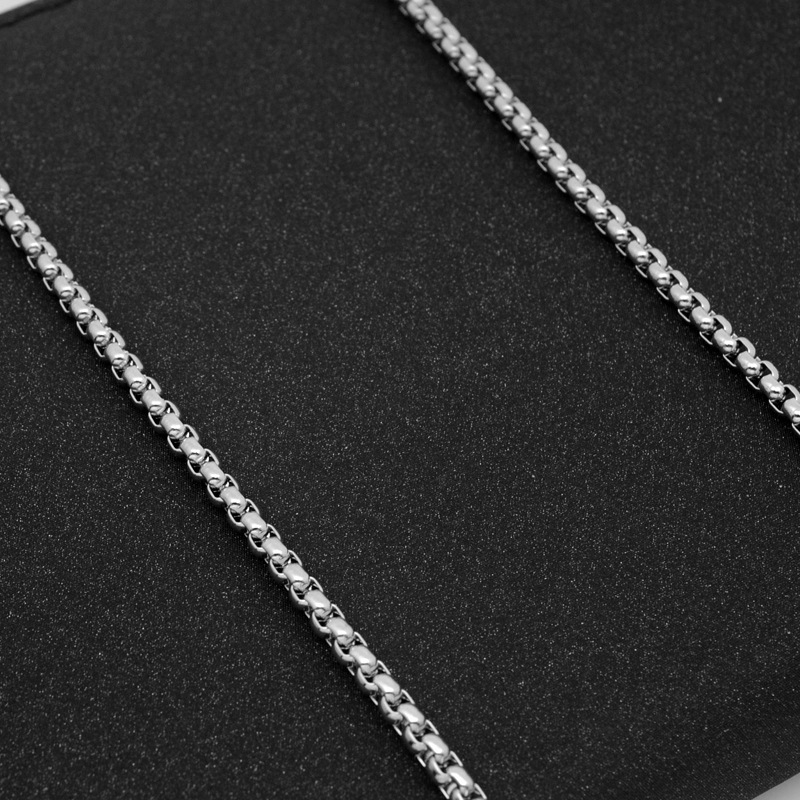 Colier din cupru cu pandantiv din cupru, lanț din bambus, formă geometrică în U