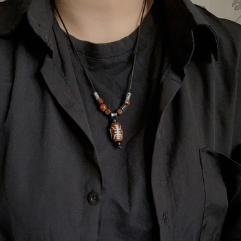 Ogrlica – Vintage etnički Tianzhu, ručna izrada, miješani materijali, geometrijski stil, unisex