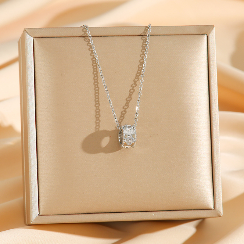 Privjesak kaleidoskop od titan čelika, elektroplatirano, geometrijski dizajn, O-lanac, za žene