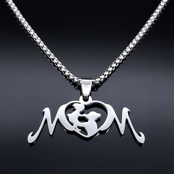 Nakit od nehrđajućeg čelika s romboidnim privjeskom, kutijasti lanac, unisex, težina 30 g.