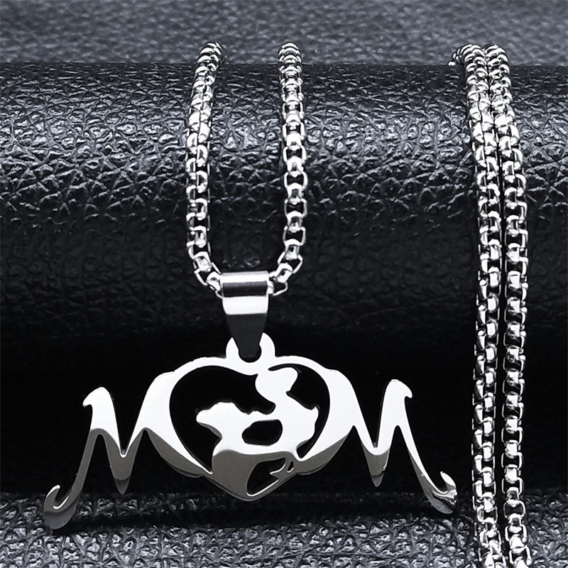 Nakit od nehrđajućeg čelika s romboidnim privjeskom, kutijasti lanac, unisex, težina 30 g.