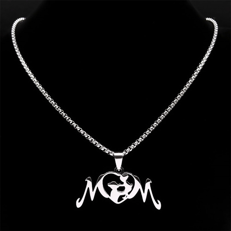 Nakit od nehrđajućeg čelika s romboidnim privjeskom, kutijasti lanac, unisex, težina 30 g.