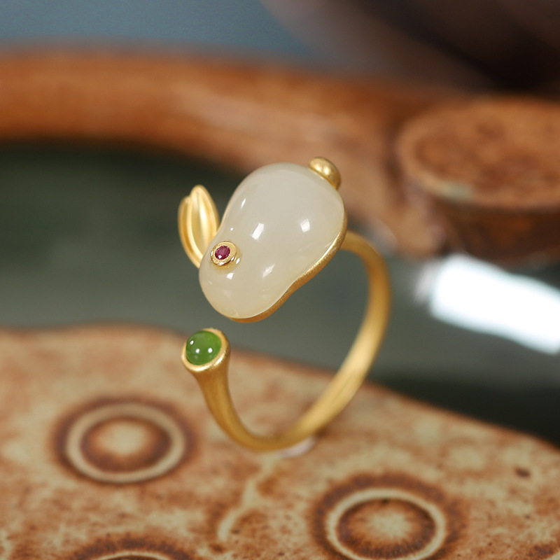 Ženski bakreni ogrlica; privjesak od umjetnog kristala; lanac s križem; oblik zodijaka - zec; izlazi jeseni 2022.