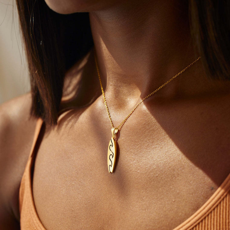 Bakreno geometrijsko ovalno privjesno ogrlica – Tx032, Lin yanen, ljeto 2025