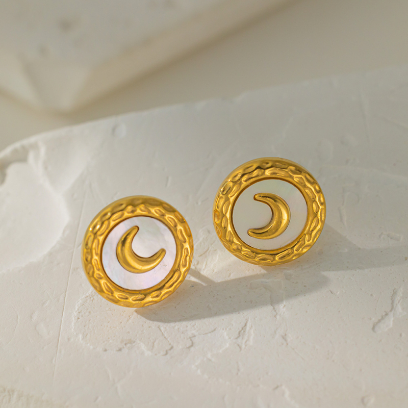 Colier din oțel titan cu lanț box și pandantiv, 41–50 cm, electroplacat, pentru femei