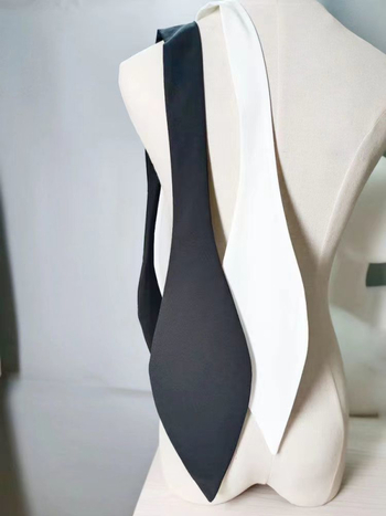 Colier fals în formă de frunză, fundiță cu urechi de iepure, stil coreean, guler interior decorativ pentru copil, poliester