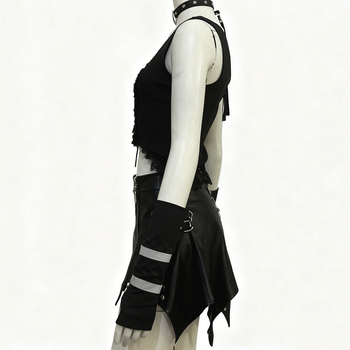 Rukavne navlake s polu-prstima rukavicama, Harajuku mračni stil, unisex, za ples, poliester >96%, proljeće 2025