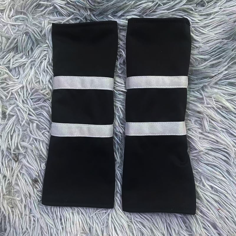 Rukavne navlake s polu-prstima rukavicama, Harajuku mračni stil, unisex, za ples, poliester >96%, proljeće 2025