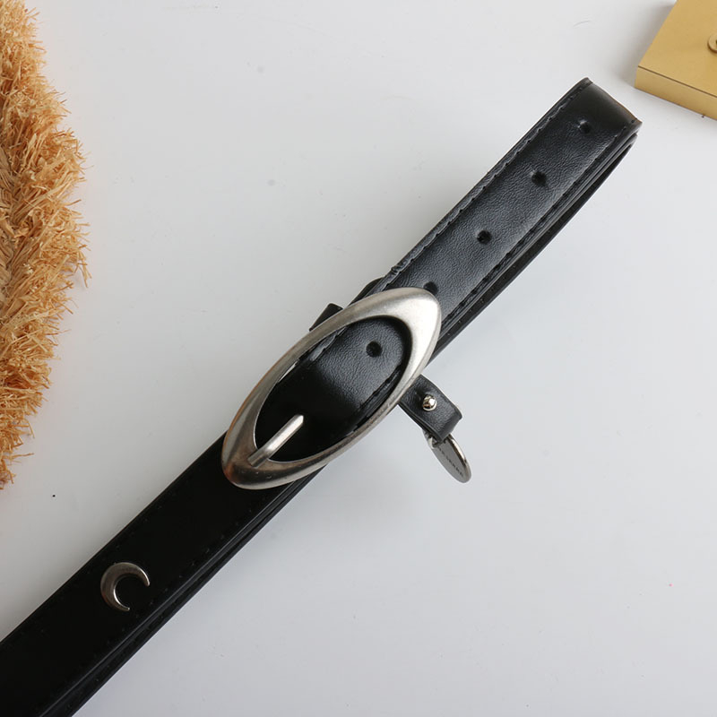 Vintage pojas s polumjesečnim oblikom od umjetne kože, kopča od zlitine, japanska kopča, širina 2–4 cm, ručno izrađena s perlicama