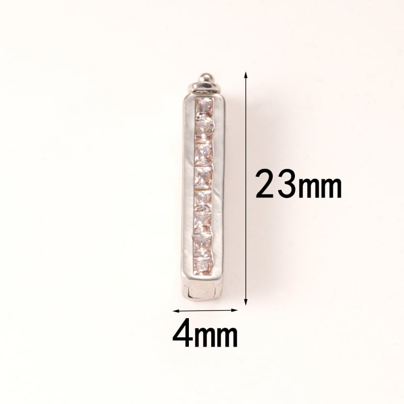 DIY bakreni nakit s premazom 18K zlatom, cirkon, odvojiva četveroredna kopča za bisernu ogrlicu