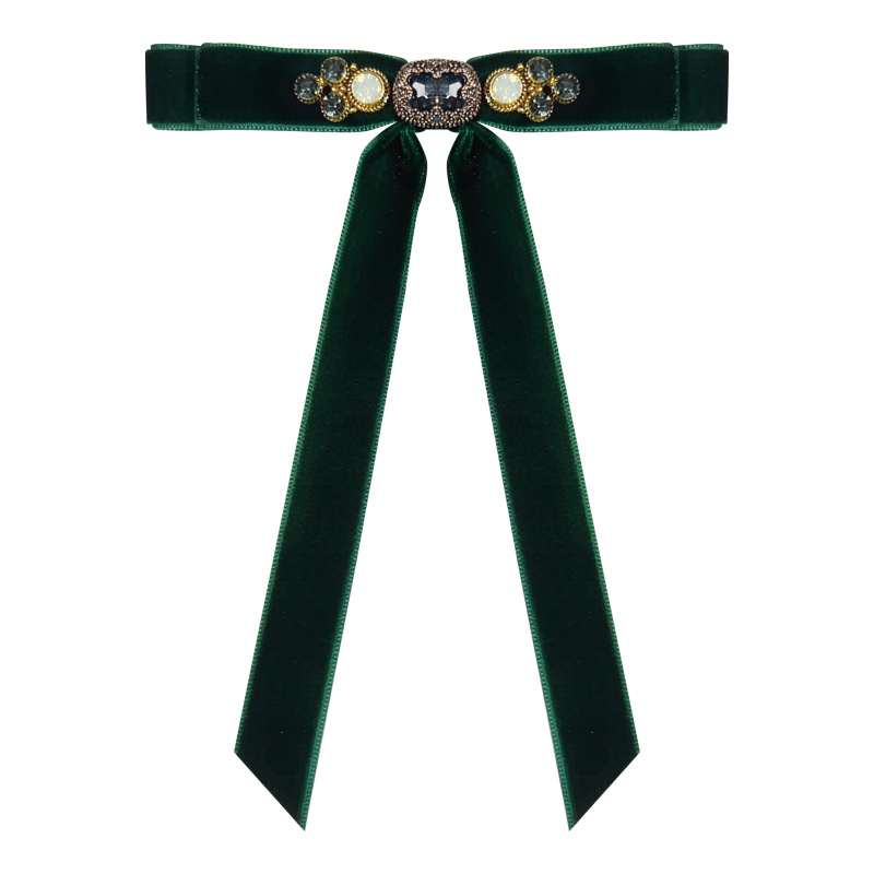 Broșă Lolita cu fundă, din aliaj, placare electrolitică, stil retro