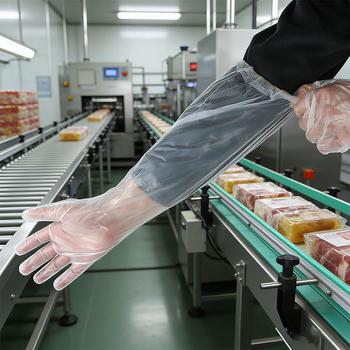 Jednokratne proširene rukavice za kućanstvo, deblje, vodootporne, otporne na mrlje i habanje, prozirna manžeta za čišćenje