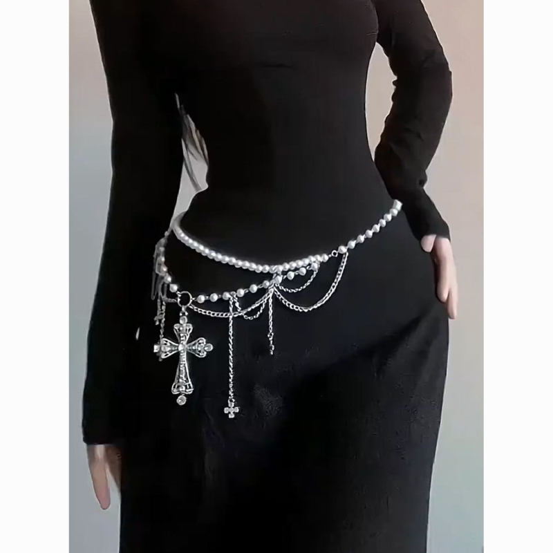 Strukni lanac, metal, unisex, modni stil, jesen 2025