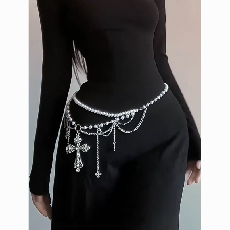 Strukni lanac, metal, unisex, modni stil, jesen 2025
