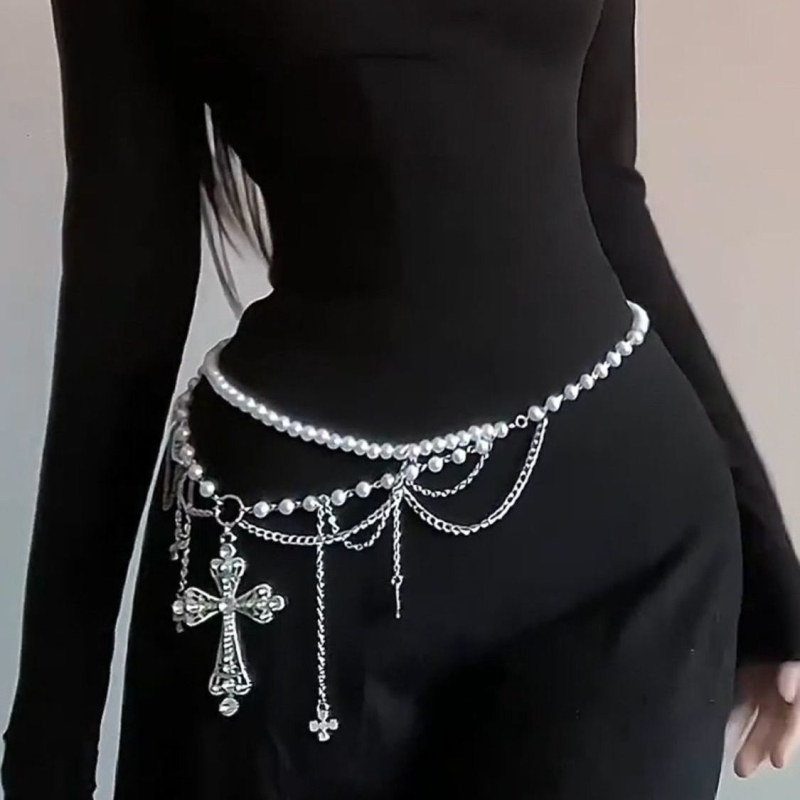 Strukni lanac, metal, unisex, modni stil, jesen 2025