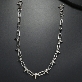 Metalni kaiš za struk u punk stilu, unisex, dizajn s jednim petljom
