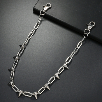 Metalni kaiš za struk u punk stilu, unisex, dizajn s jednim petljom