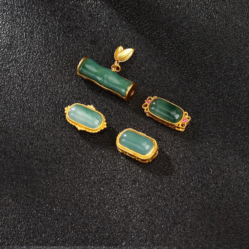 DIY dodaci za nakit, 925 srebro, ugradnja, novi kineski stil, uzorak plemićki, brend Yiqing jewelry