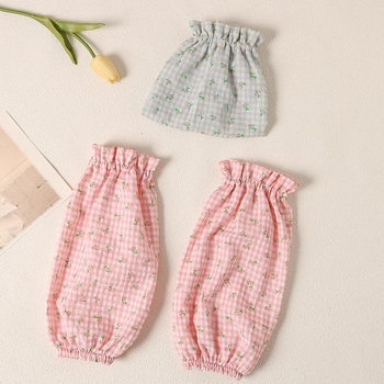 Slatke zaštitne dugačke rukave od prozračne pamuke s mjehurić teksturom, cvjetni uzorak, proljeće-ljeto 2025, šifra proizvoda Yc7353, marka Tagkita