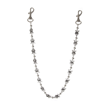 Lanț talie metalic cu motif păianjen, stil hip-hop întunecat, unisex, lungime sub 60 cm