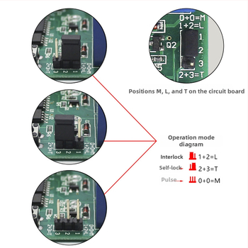 2-kanálny bezdrôtový spínač s diaľkovým ovládaním pre 12V DC systémy: motor dopredu/dozadu, solenoidový ventil, osvetlenie a ovládanie brány
