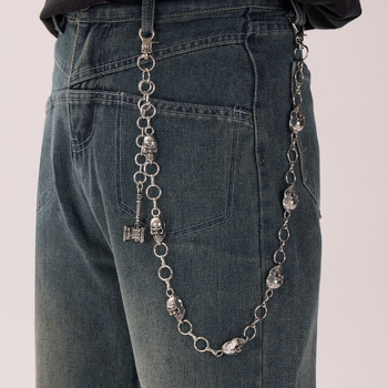 Pojas lanac za traperice – unisex, hip-hop i punk stil, street moda