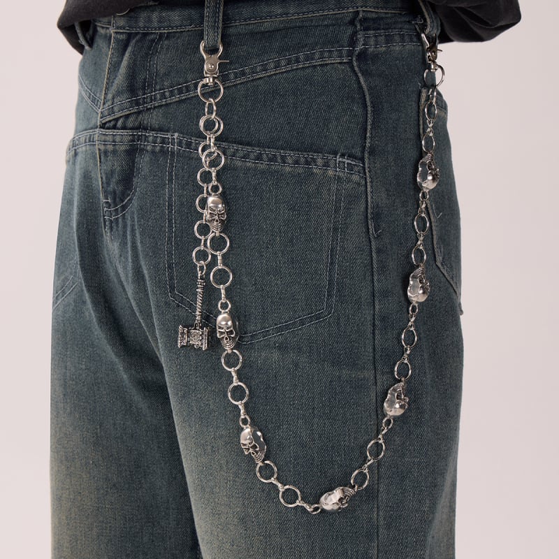 Pojas lanac za traperice – unisex, hip-hop i punk stil, street moda