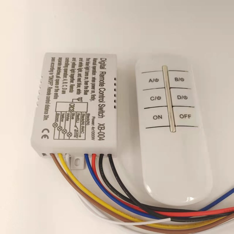 Little Bayden τετράδρομος διακόπτης ελέγχου από απόσταση, -40 έως 85 °C, συμβατός με JJXDZ ασύρματο χειριστήριο, CE πιστοποίηση