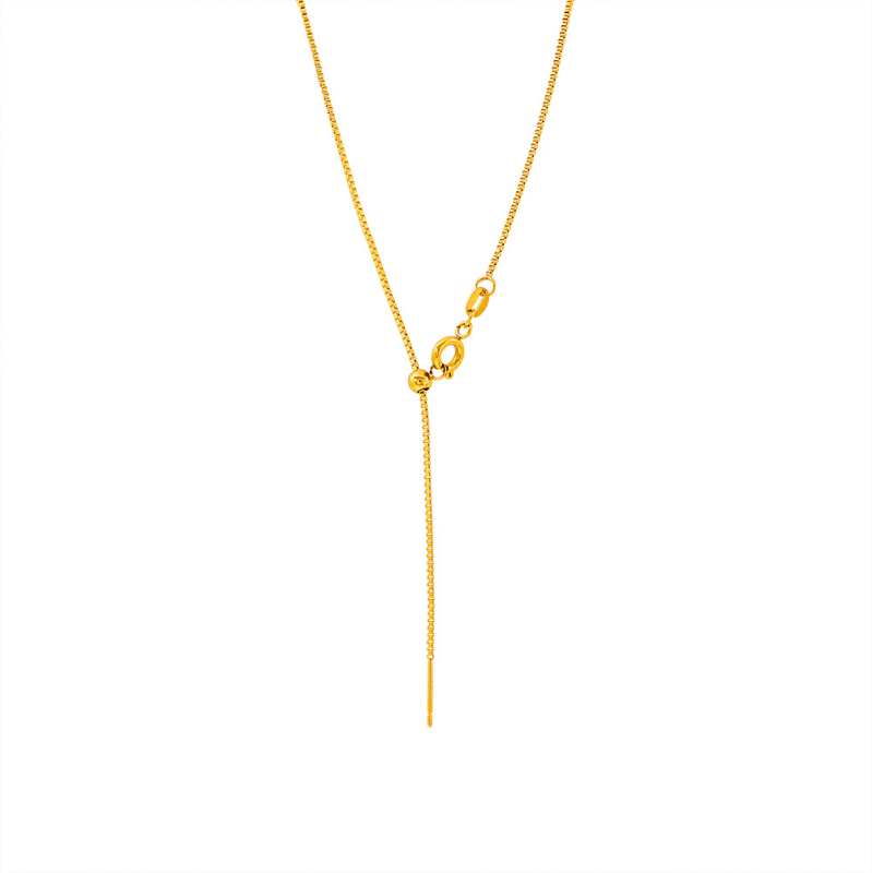 Ogrlica od titan čelika, geometrskog oblika, privjesak od 18k zlata, klasičan lanac, težina 1,25 g