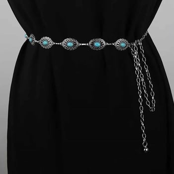 Vintage metalni lanac za struk, boemski stil dekoracije, duljina ispod 60 cm, unisex za odrasle, zima 2025
