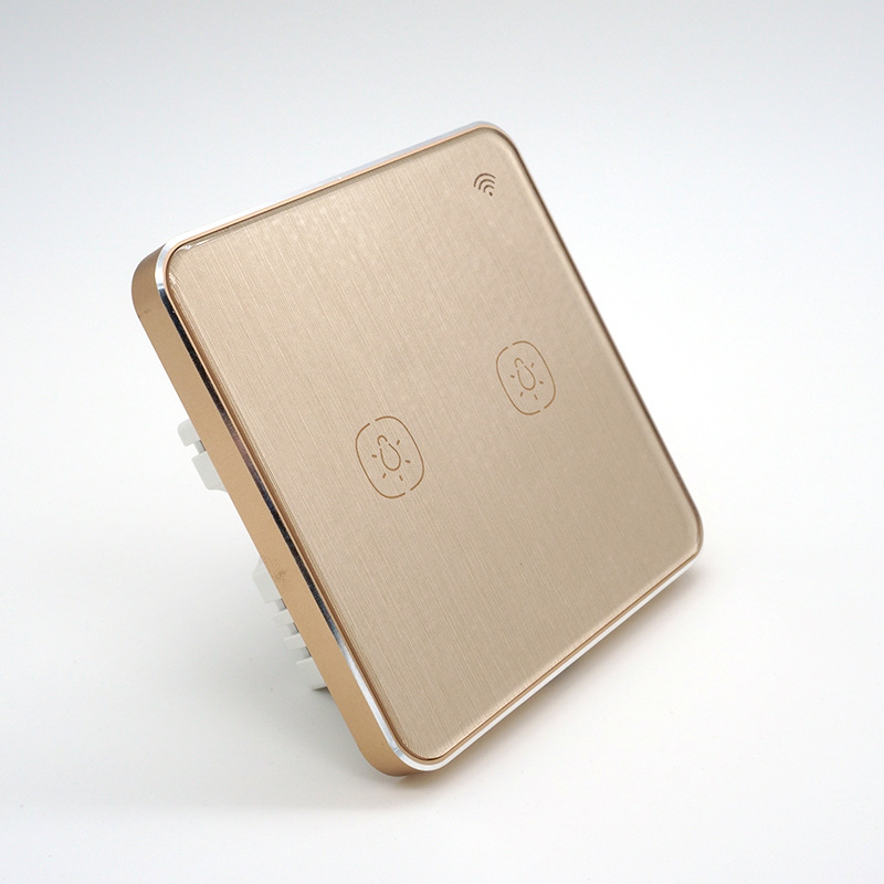 Интелигентен контролер за осветление с дистанционно управление, 100-240V AC, ≤800W натоварване, нулева фаза свързване, панел от закалено стъкло