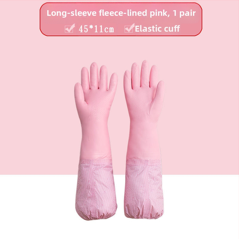 Camellia PVC Hrubé Rukavice Do Kuchyne – Odolné, Vodotesné