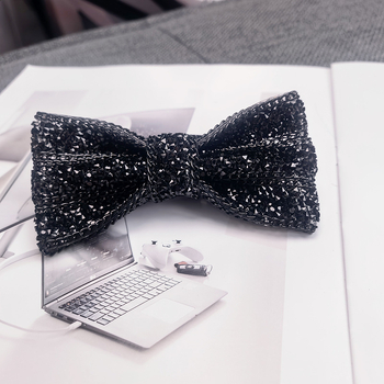 Muška elegantna leptir kravata – visokokvalitetan sjajan bow tie za bankete i pozornicu, podrijetlo Jiangsu, zima 2025