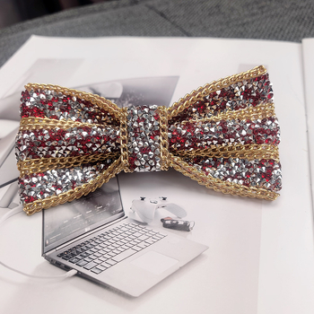Muška elegantna leptir kravata – visokokvalitetan sjajan bow tie za bankete i pozornicu, podrijetlo Jiangsu, zima 2025