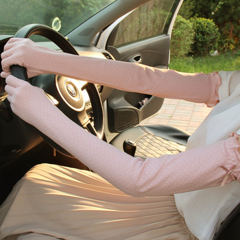 Ženske duge rukavice za zaštitu od sunca, s osjetljivim na dodir zaslonom, prozračne od pamuka, protuklizne, za vožnju biciklom